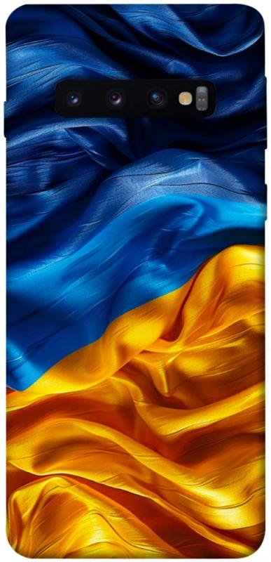 Чохол itsPrint Flag material для Samsung Galaxy S10, love ukraine, купити оптом з доставкою