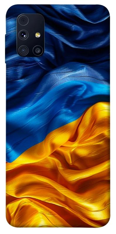 Чохол itsPrint Flag material для Samsung Galaxy M31s, love ukraine, купити оптом з доставкою
