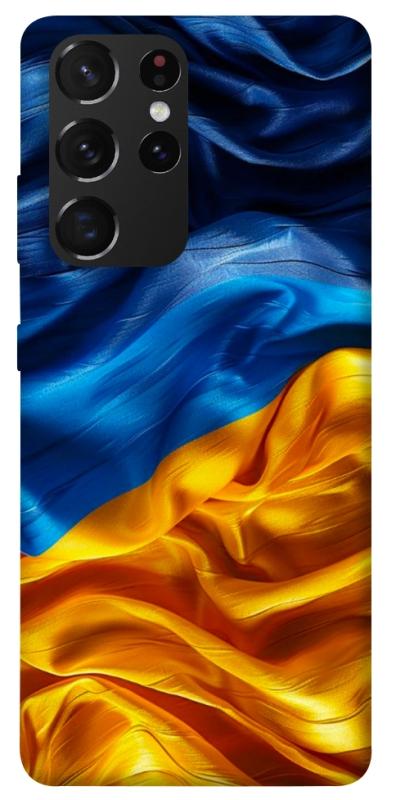 Чохол itsPrint Flag material для Samsung Galaxy S21 Ultra, love ukraine, купити оптом з доставкою