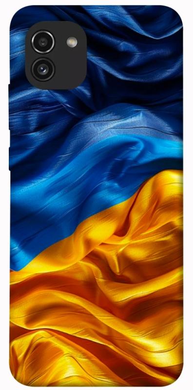Чохол itsPrint Flag material для Samsung Galaxy A03, love ukraine, купити оптом з доставкою