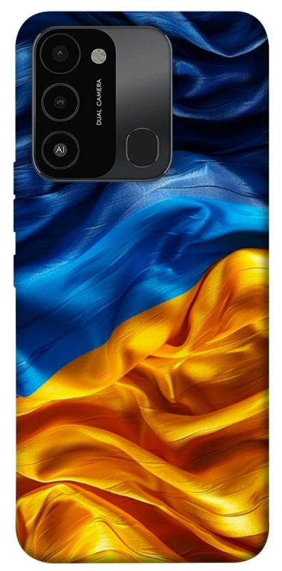 Чохол itsPrint Flag material для Tecno Spark Go 2022 (KG5m), love ukraine, купити оптом з доставкою
