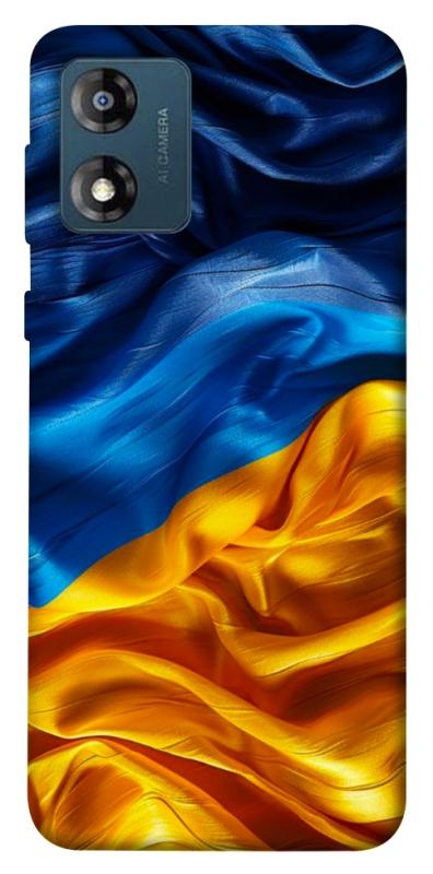 Чохол itsPrint Flag material для Motorola Moto E13, love ukraine, купити оптом з доставкою