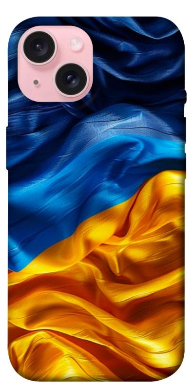 Чохол itsPrint Flag material для Apple iPhone 15 (6.1"), love ukraine, купити оптом з доставкою