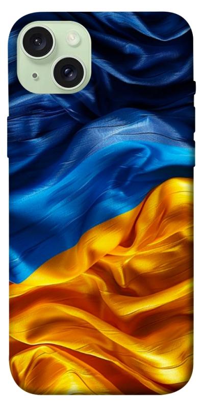 Чохол itsPrint Flag material для Apple iPhone 15 Plus (6.7"), love ukraine, купити оптом з доставкою