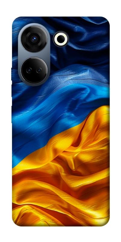 Чохол itsPrint Flag material для TECNO Camon 20 Pro (CK7n), love ukraine, купити оптом з доставкою