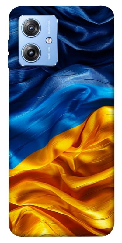 Чохол itsPrint Flag material для Motorola Moto G84, love ukraine, купити оптом з доставкою