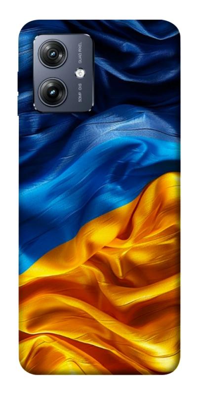 Чохол itsPrint Flag material для Motorola Moto G54, love ukraine, купити оптом з доставкою
