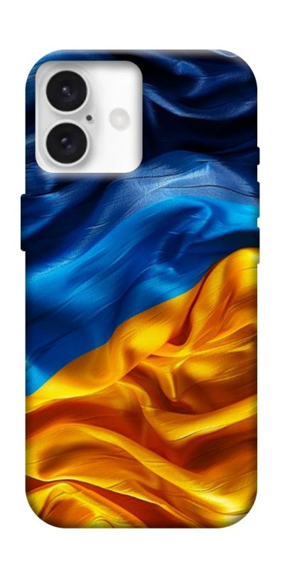 Чохол itsPrint Flag material для Apple iPhone 16 (6.1"), love ukraine, купити оптом з доставкою