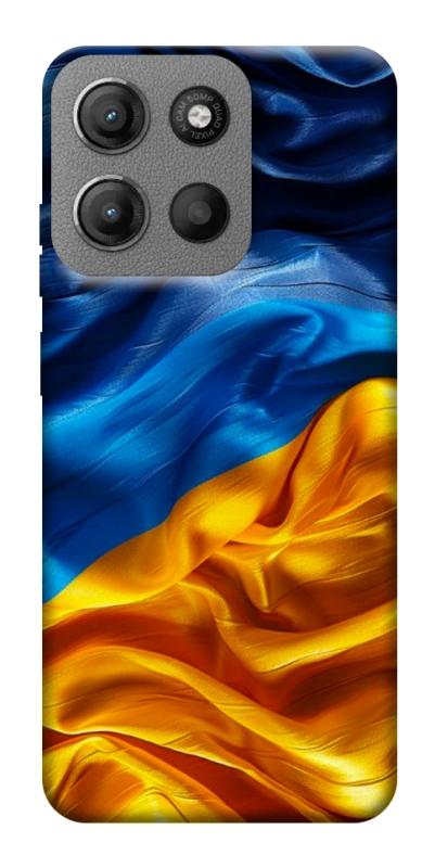 Чохол itsPrint Flag material для Motorola Moto G15 4G, love ukraine, купити оптом з доставкою