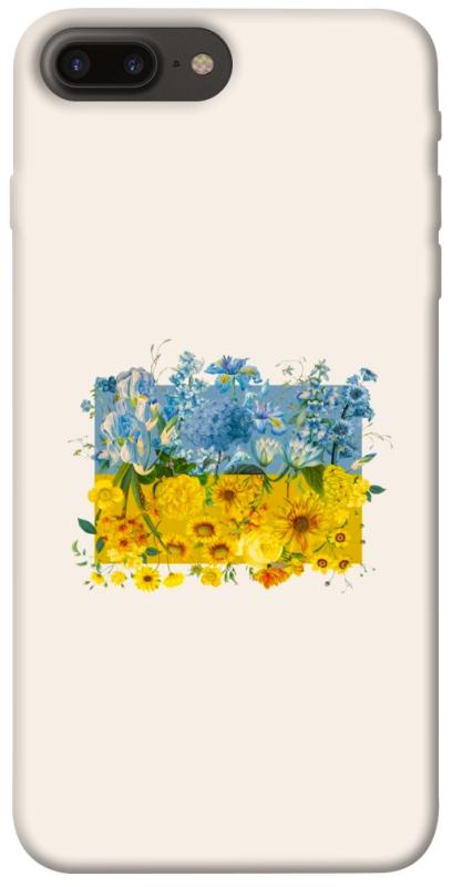 Чохол itsPrint Flower flag для Apple iPhone 7 plus / 8 plus (5.5"), love ukraine, купити оптом з доставкою