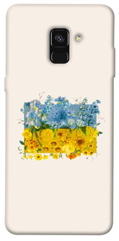 Чохол itsPrint Flower flag для Samsung A530 Galaxy A8 (2018), love ukraine, купити оптом з доставкою