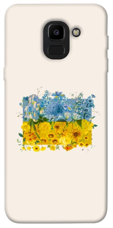 Чохол itsPrint Flower flag для Samsung J600F Galaxy J6 (2018), love ukraine, купити оптом з доставкою