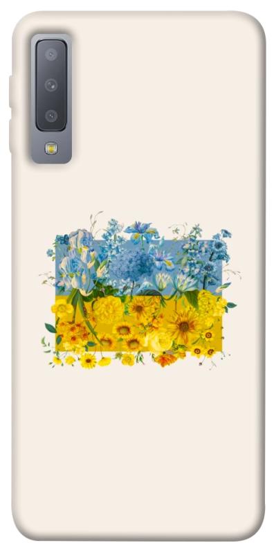 Чохол itsPrint Flower flag для Samsung A750 Galaxy A7 (2018), love ukraine, купити оптом з доставкою