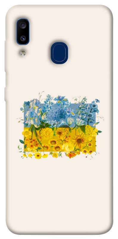 Чохол itsPrint Flower flag для Samsung Galaxy A20 / A30, love ukraine, купити оптом з доставкою