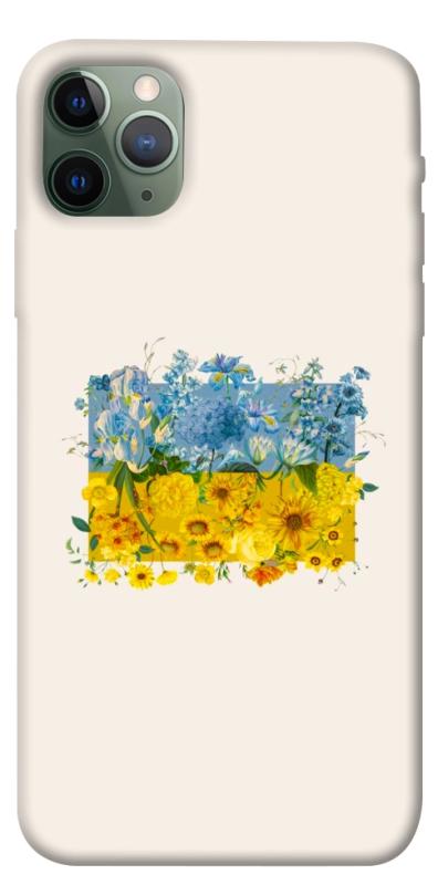 Чохол itsPrint Flower flag для Apple iPhone 11 Pro Max (6.5"), love ukraine, купити оптом з доставкою