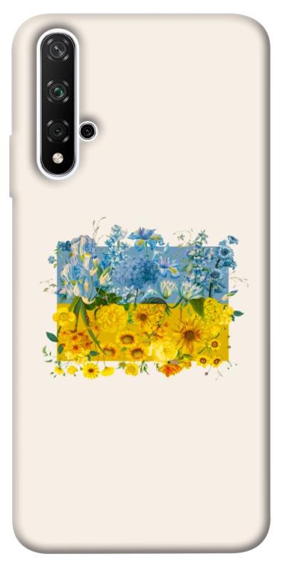 Чохол itsPrint Flower flag для Huawei Honor 20 / Nova 5T, love ukraine, купити оптом з доставкою