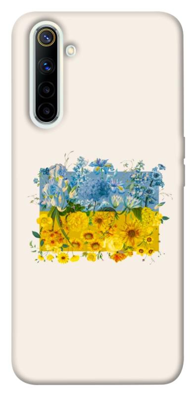 Чохол itsPrint Flower flag для Realme 6, love ukraine, купити оптом з доставкою
