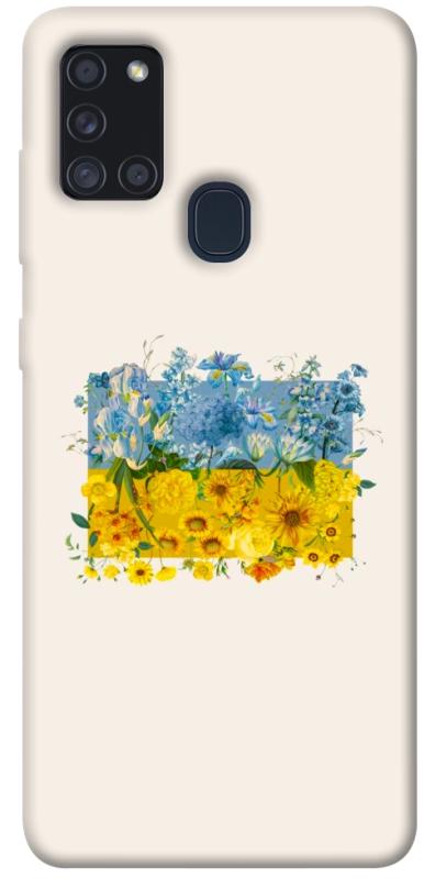 Чохол itsPrint Flower flag для Samsung Galaxy A21s, love ukraine, купити оптом з доставкою