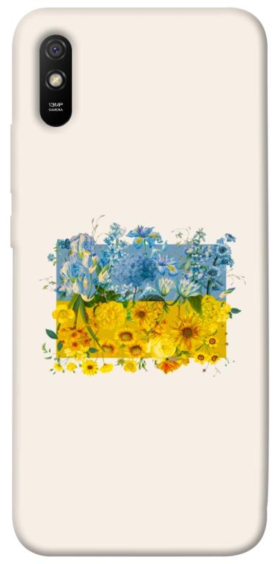 Чохол itsPrint Flower flag для Xiaomi Redmi 9A, love ukraine, купити оптом з доставкою