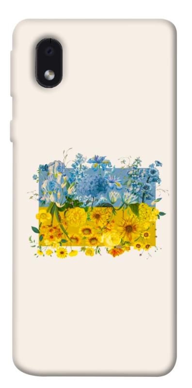 Чохол itsPrint Flower flag для Samsung Galaxy M01 Core / A01 Core, love ukraine, купити оптом з доставкою