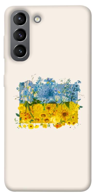 Чохол itsPrint Flower flag для Samsung Galaxy S21, love ukraine, купити оптом з доставкою