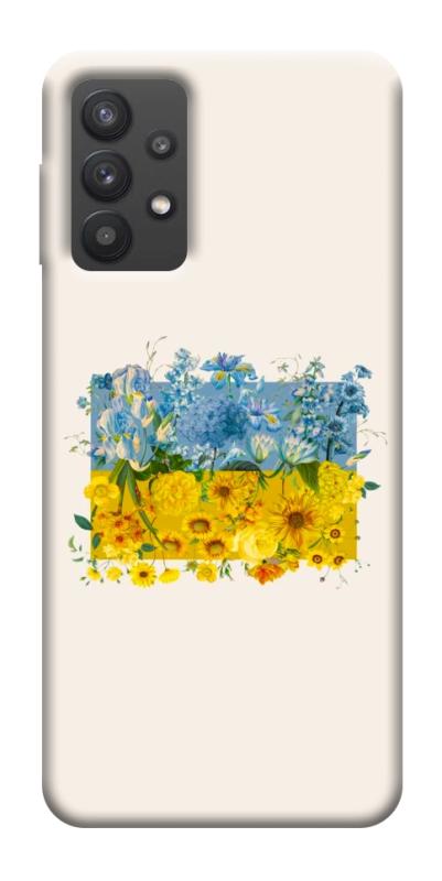 Чохол itsPrint Flower flag для Samsung Galaxy A32 (A326B) 5G, love ukraine, купити оптом з доставкою