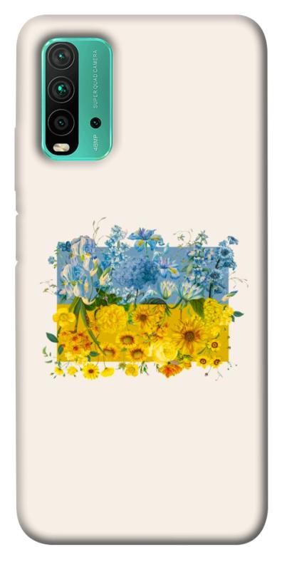 Чохол itsPrint Flower flag для Xiaomi Redmi Note 9 4G / Redmi 9 Power / Redmi 9T, love ukraine, купити оптом з доставкою
