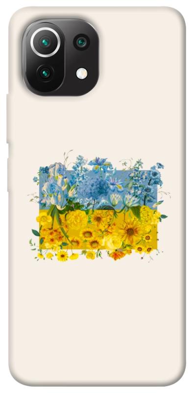 Чохол itsPrint Flower flag для Xiaomi Mi 11 Lite, love ukraine, купити оптом з доставкою