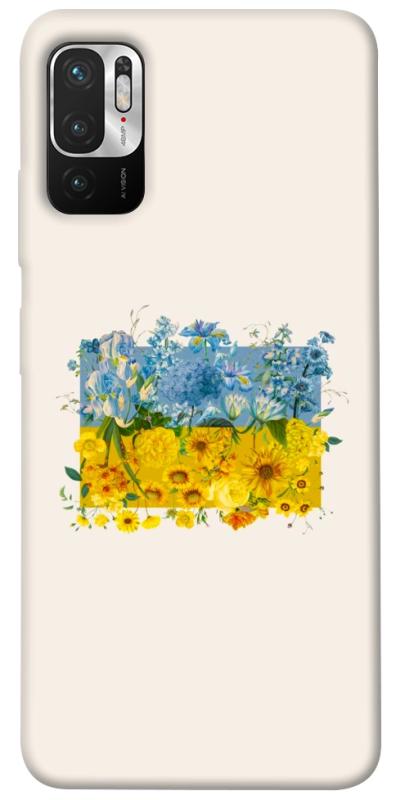 Чохол itsPrint Flower flag для Xiaomi Redmi Note 10 5G, love ukraine, купити оптом з доставкою