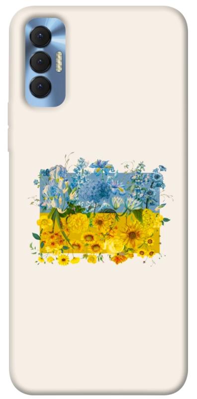 Чохол itsPrint Flower flag для TECNO Spark 8P, love ukraine, купити оптом з доставкою