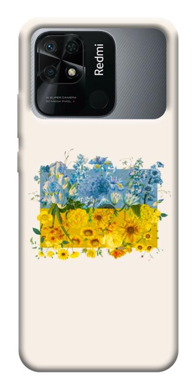 Чохол itsPrint Flower flag для Xiaomi Redmi 10C, love ukraine, купити оптом з доставкою