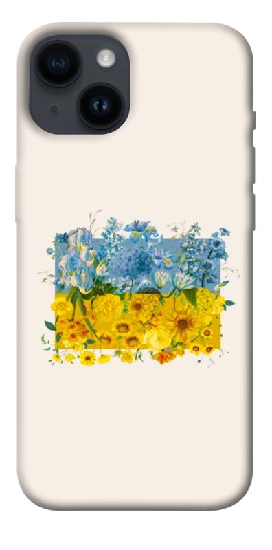 Чохол itsPrint Flower flag для Apple iPhone 14 (6.1"), love ukraine, купити оптом з доставкою