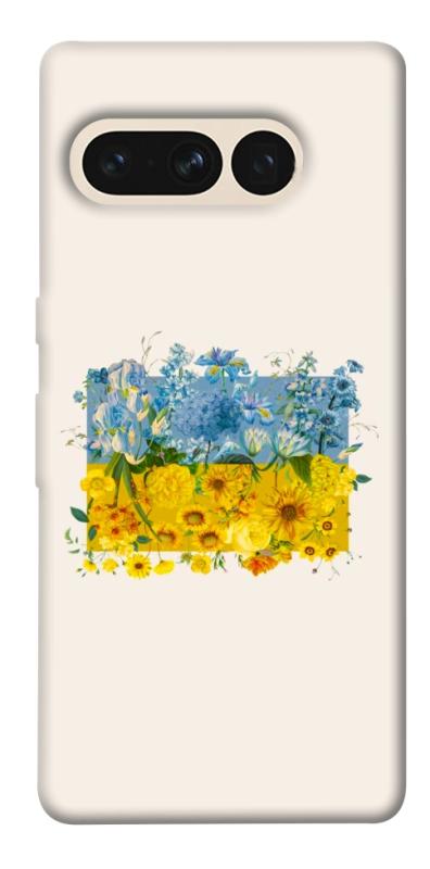 Чохол itsPrint Flower flag для Google Pixel 7 Pro, love ukraine, купити оптом з доставкою