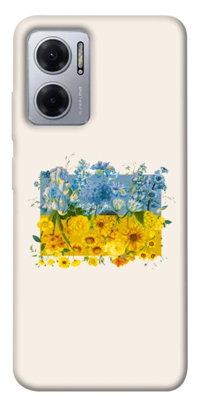 Чохол itsPrint Flower flag для Xiaomi Redmi Note 11E, love ukraine, купити оптом з доставкою
