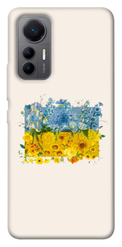 Чохол itsPrint Flower flag для Xiaomi 12 Lite, love ukraine, купити оптом з доставкою