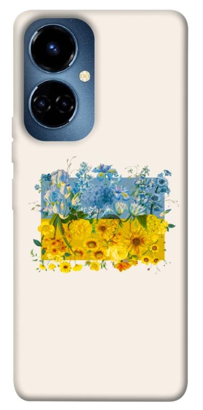 Чохол itsPrint Flower flag для TECNO Camon 19 (CI6n) / 19 Pro (CI8n), love ukraine, купити оптом з доставкою