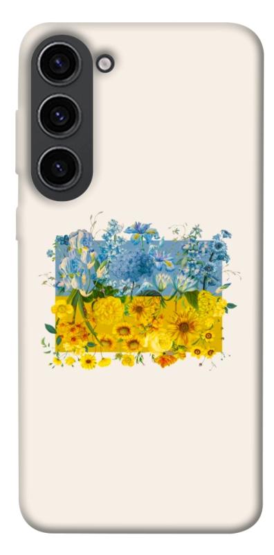 Чохол itsPrint Flower flag для Samsung Galaxy S23, love ukraine, купити оптом з доставкою