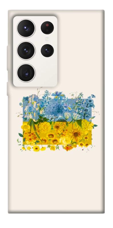Чохол itsPrint Flower flag для Samsung Galaxy S23 Ultra, love ukraine, купити оптом з доставкою
