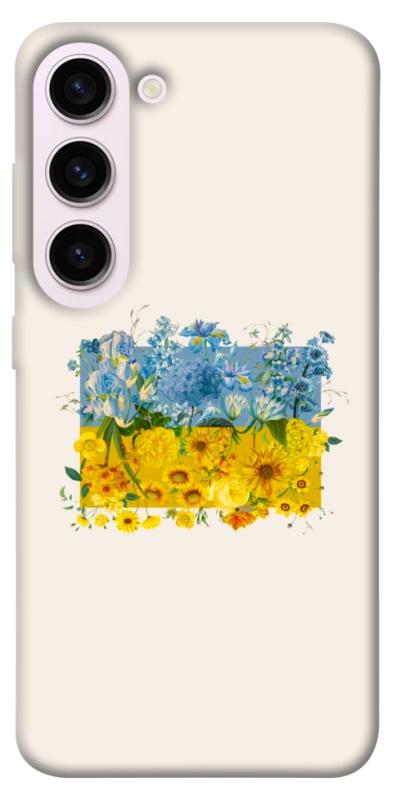 Чохол itsPrint Flower flag для Samsung Galaxy S23+, love ukraine, купити оптом з доставкою