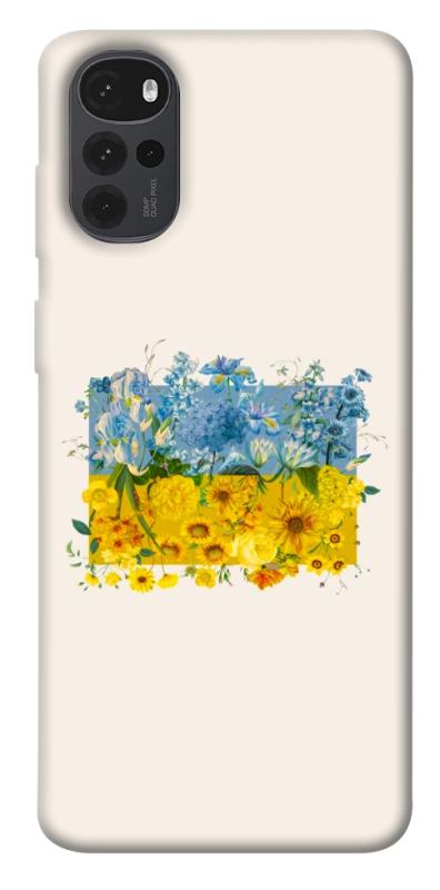Чохол itsPrint Flower flag для Motorola Moto G22, love ukraine, купити оптом з доставкою
