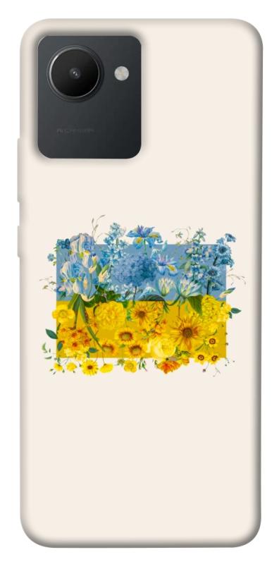 Чохол itsPrint Flower flag для Realme C30s, love ukraine, купити оптом з доставкою