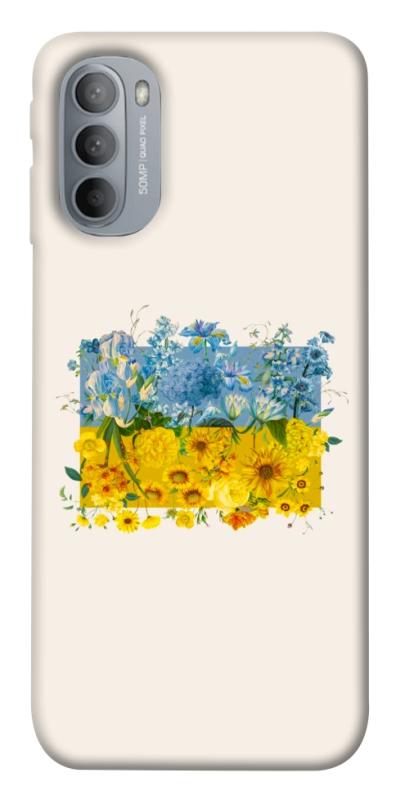 Чохол itsPrint Flower flag для Motorola Moto G31, love ukraine, купити оптом з доставкою