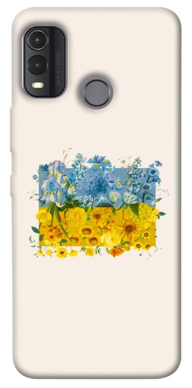 Чохол itsPrint Flower flag для Nokia G11 Plus, love ukraine, купити оптом з доставкою