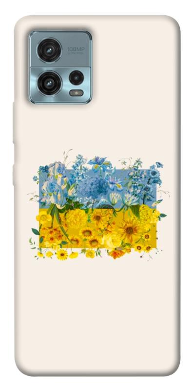 Чохол itsPrint Flower flag для Motorola Moto G72, love ukraine, купити оптом з доставкою