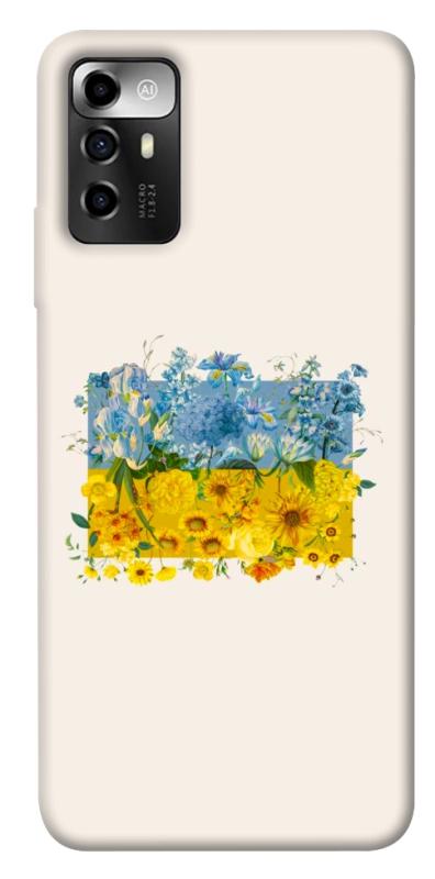 Чохол itsPrint Flower flag для ZTE Blade A72, love ukraine, купити оптом з доставкою