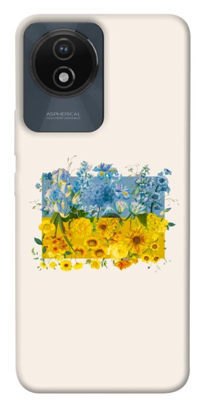 Чохол itsPrint Flower flag для Vivo Y02, love ukraine, купити оптом з доставкою