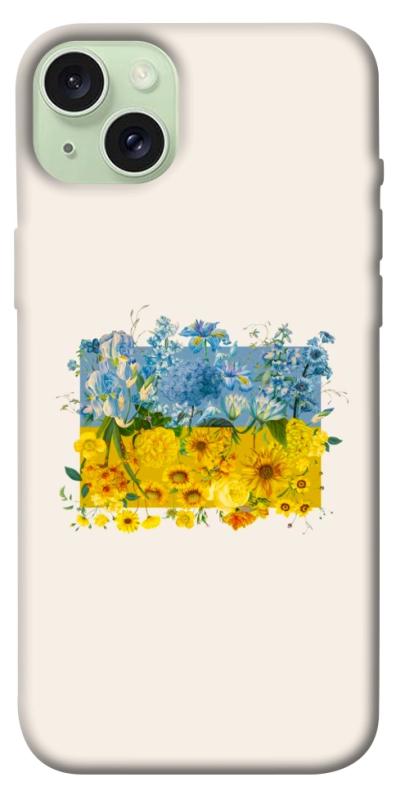 Чохол itsPrint Flower flag для Apple iPhone 15 Plus (6.7"), love ukraine, купити оптом з доставкою