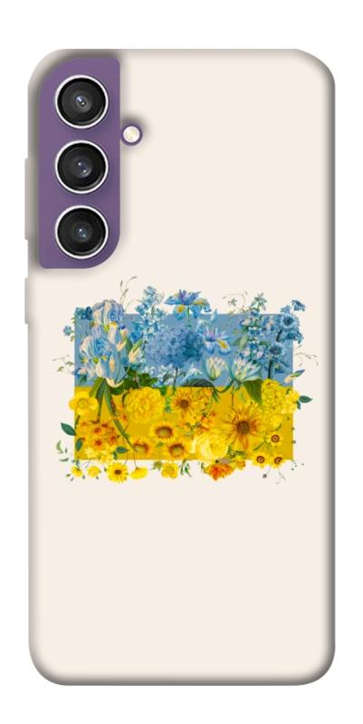 Чохол itsPrint Flower flag для Samsung Galaxy S23 FE, love ukraine, купити оптом з доставкою