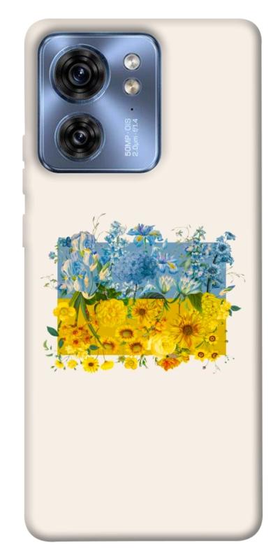 Чохол itsPrint Flower flag для Motorola Edge 40, love ukraine, купити оптом з доставкою