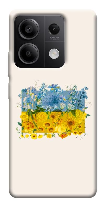 Чохол itsPrint Flower flag для Xiaomi Redmi Note 13 5G, love ukraine, купити оптом з доставкою